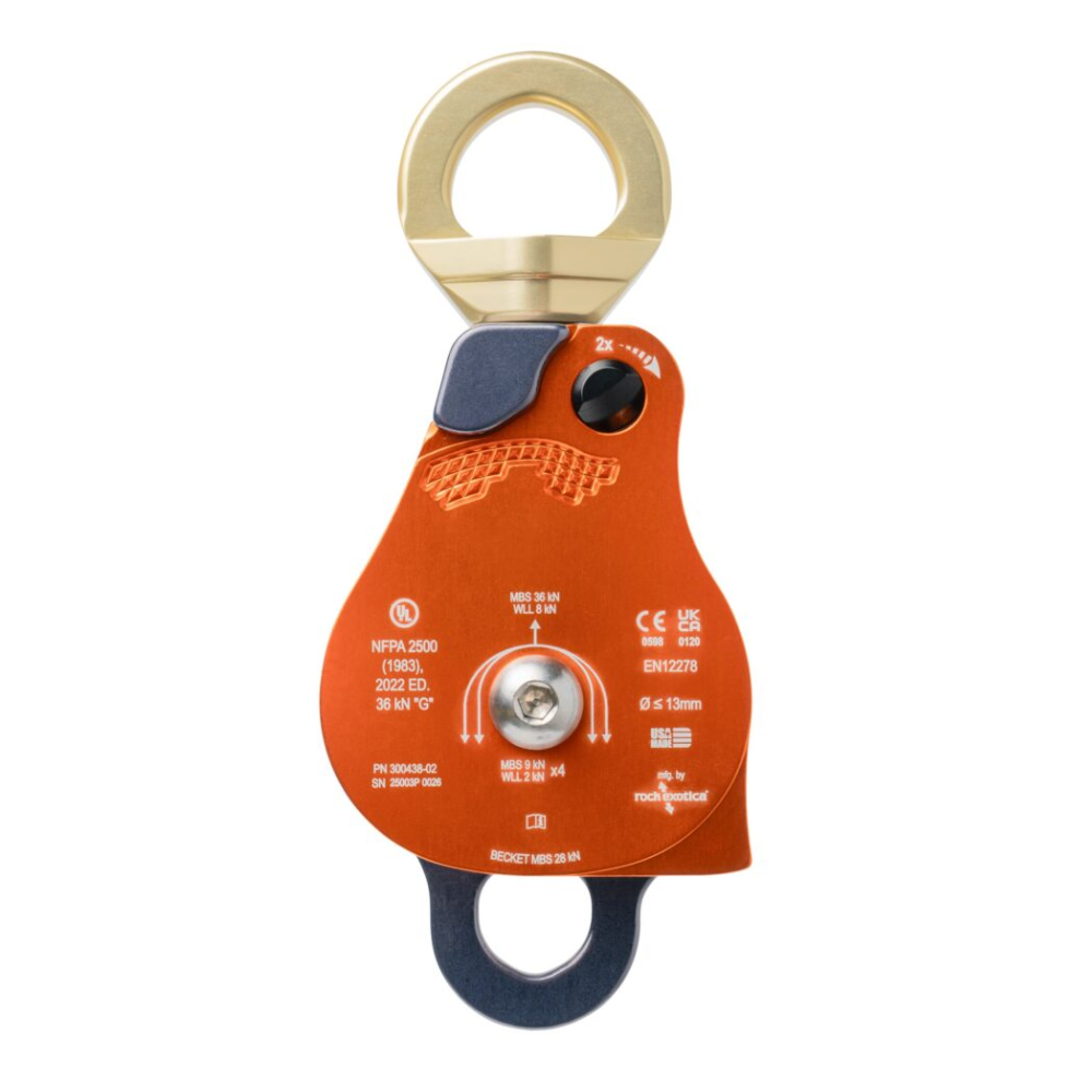 CMC 2.0" PMP Single Swivel Pulley from Columbia Safety